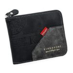 New Stylish Fashionable Hot Selling Retro Embossed Trend Zipper, PU Leather Multi Slot Coin, Card Holder Wallet for Men. - Image 7