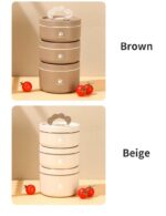 Japanese Style 14/21 oz SUS304 Portable Outdoor Party Camping Take Out Away Food Storage Containers Box Set Lids With Bag - Image 5