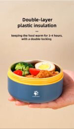 Japanese Style 14/21 oz SUS304 Portable Outdoor Party Camping Take Out Away Food Storage Containers Box Set Lids With Bag - Image 3