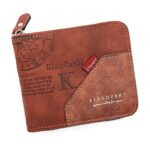 New Stylish Fashionable Hot Selling Retro Embossed Trend Zipper, PU Leather Multi Slot Coin, Card Holder Wallet for Men. - Image 5